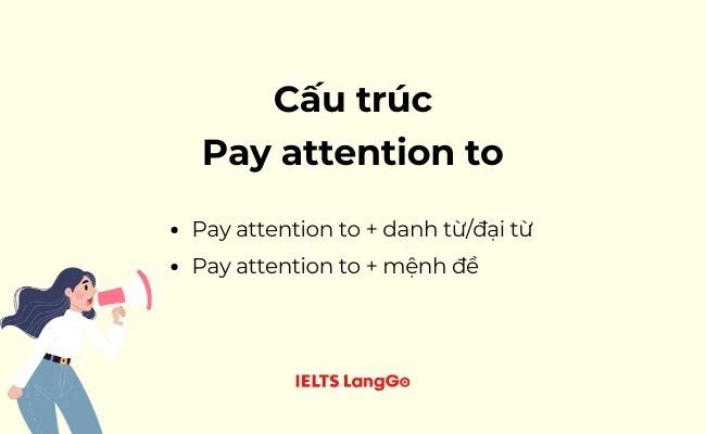 2 cấu trúc Pay attention to trong Tiếng Anh