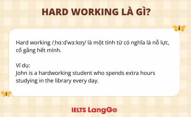 Hard working là gì?