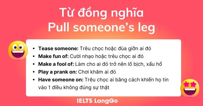 Pull someone's leg synonyms