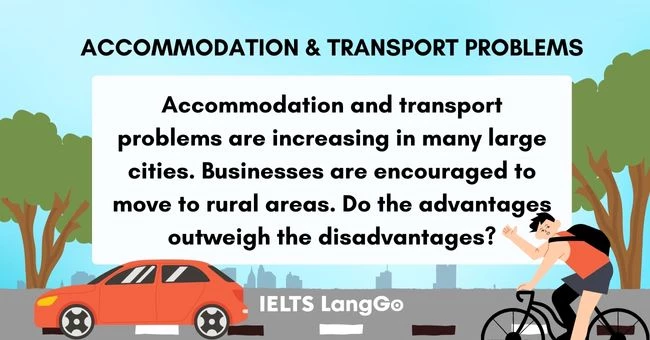 Đề bài topic Accommodation and transport problems Writing Task 2