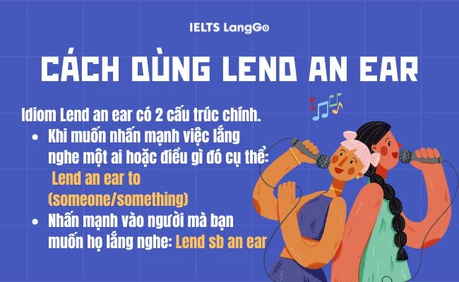 Ý nghĩa và cách dùng idiom Lend an ear