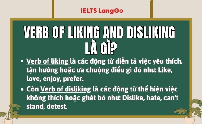 Verb of liking and disliking nghĩa là gì?