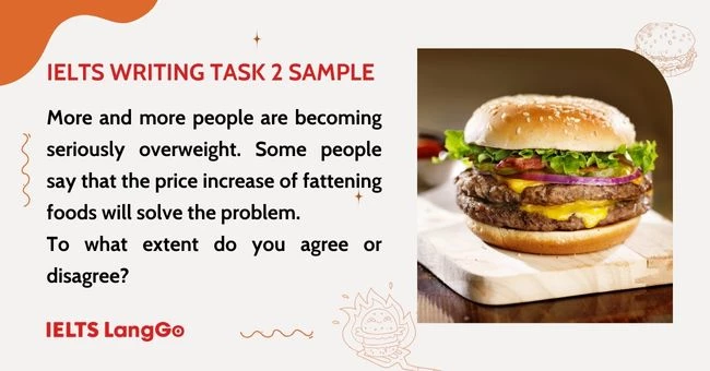 Sample topic Obesity Writing Task 2