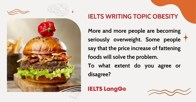 Đề bài Topic Obesity/Overweight IELTS Writing Task 2