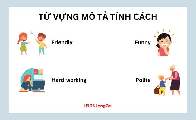 Một số từ vựng tả bạn thân bằng Tiếng Anh lớp 6