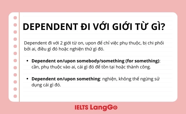 Dependent đi với giới từ gì?