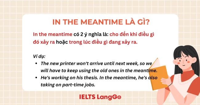 In the meantime nghĩa là gì