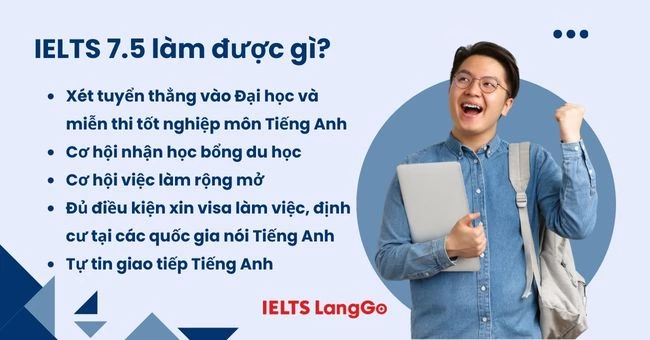 Lợi ích khi sở hữu chứng chỉ IELTS 7.5