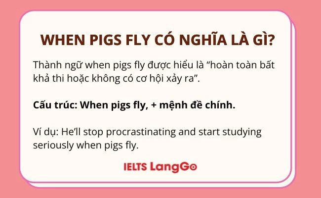 When pigs fly