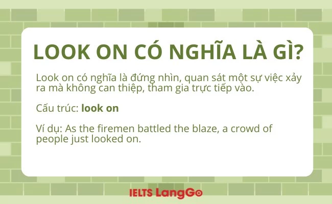 Look on có nghĩa là gì?