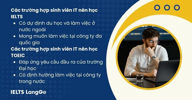 Sinh viên CNTT nên học TOEIC hay IELTS?