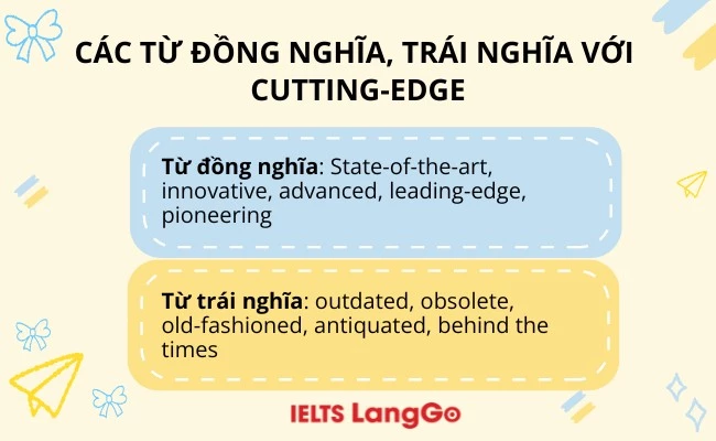 Các từ đồng nghĩa và trái nghĩa với cutting-edge