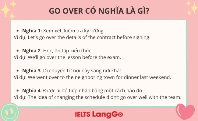 Go over có nghĩa là gì?