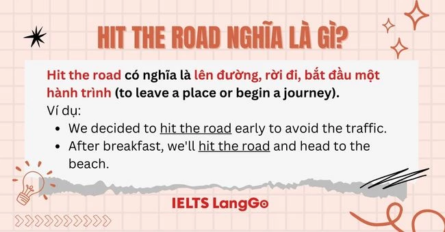 Hit the road nghĩa là gì