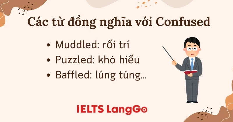 Các từ đồng nghĩa có thể thay thế cho confused