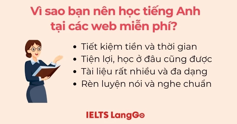 Lợi ích khi sử dụng các trang web học tiếng Anh