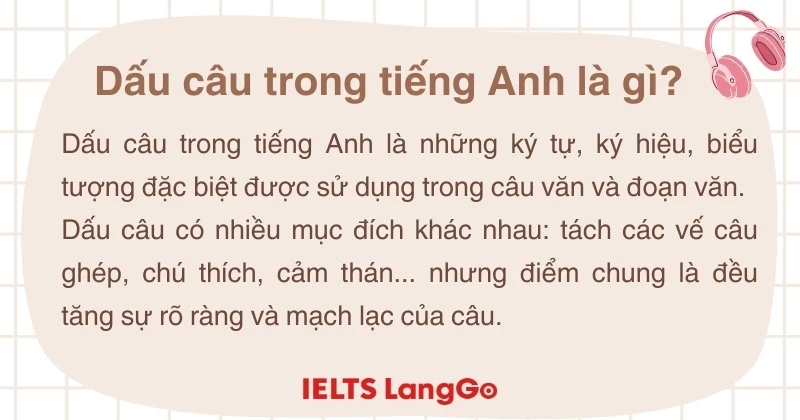 Dấu câu trong tiếng Anh là gì?