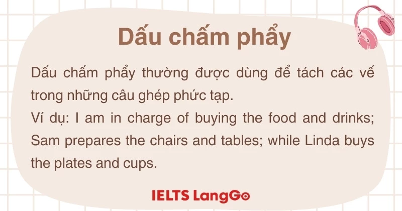 Dấu chấm phẩy trong tiếng Anh là gì?