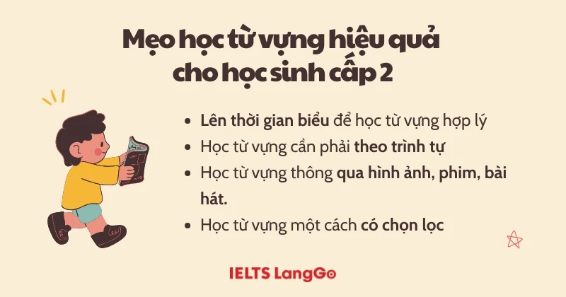 Mẹo học từ vựng tiếng Anh cho học sinh cấp 2