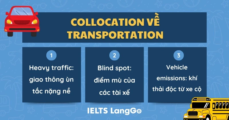 Các Collocation về Transportation