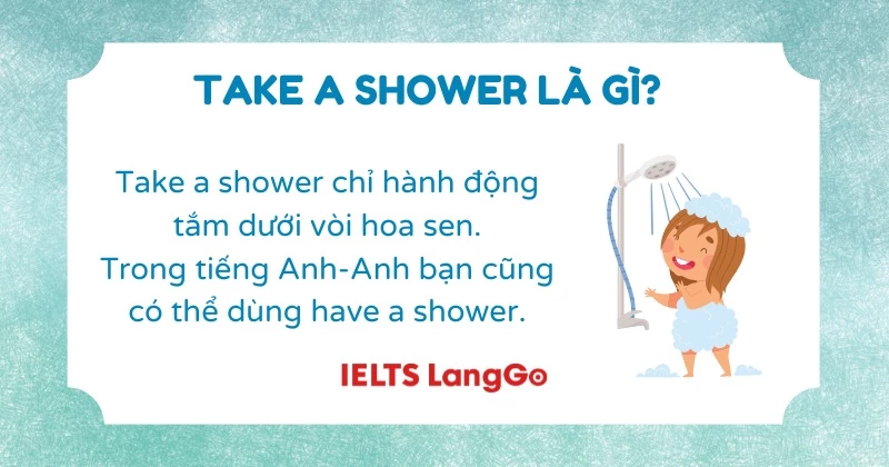 Ý nghĩa của take a shower