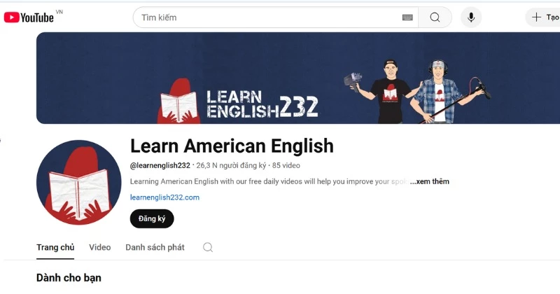 Trải nghiệm tiếng Anh-Mỹ cùng Learn American English