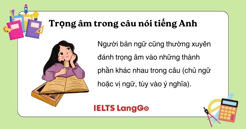 Quy tắc đánh trọng âm trong câu nói tiếng Anh