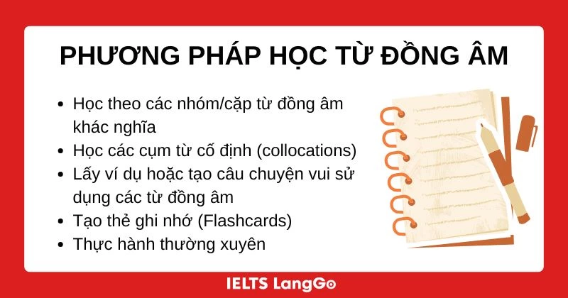 Cách học các từ đồng âm trong Tiếng Anh