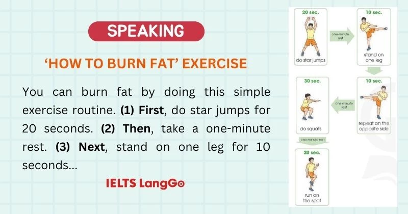 'How to burn fat' exercise
