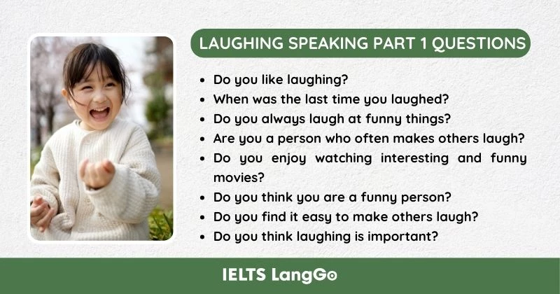 Laughing Speaking Part 1 Questions