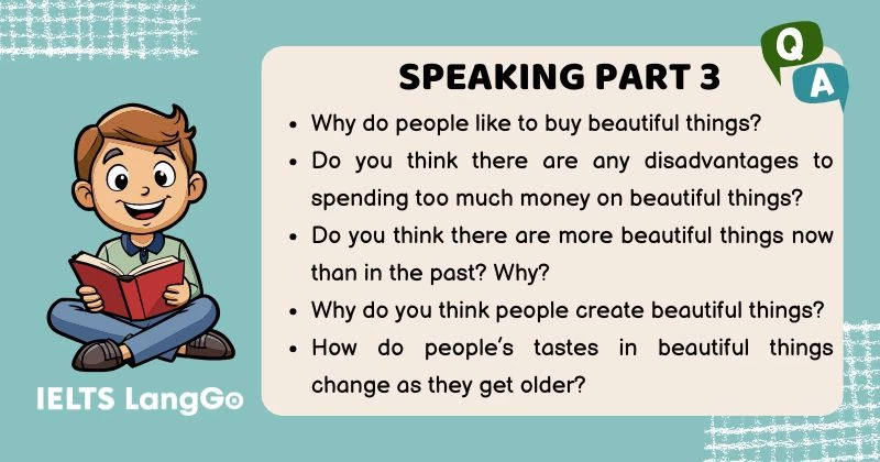 Describe an object that you think is beautiful Part 3