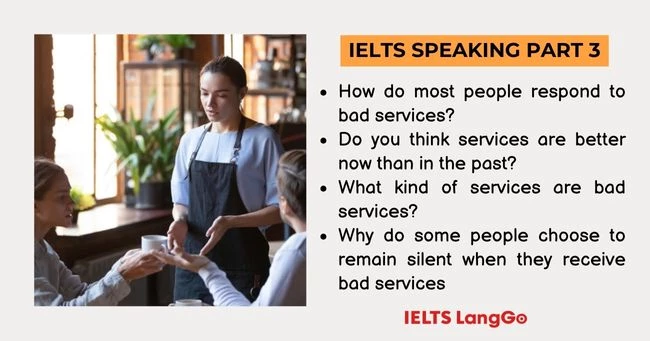 Describe a time you received horrible service Part 3