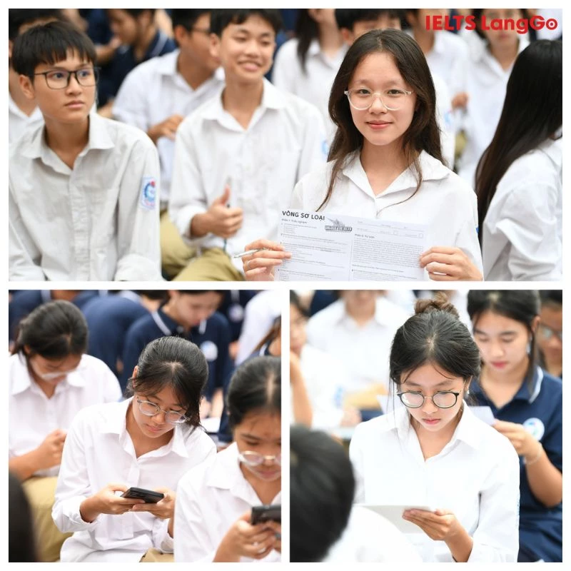 Học sinh THPT Cao Bá Quát hào hứng tham gia Unlock The IELTS 2025