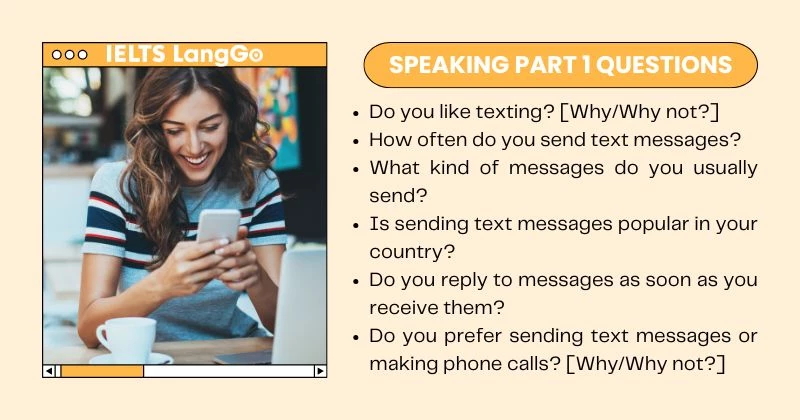 Text messages Speaking Part 1 Questions & Answers