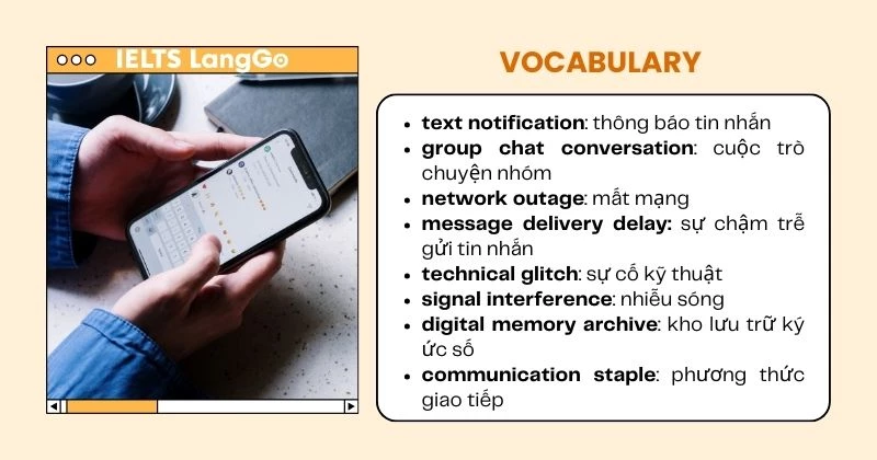 Text messages IELTS Speaking Part 1 Vocabulary