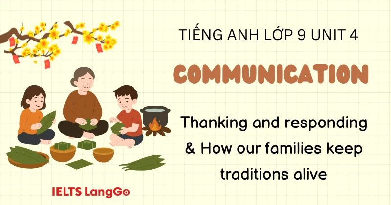 Đáp án Tiếng Anh lớp 9 Unit 4 Communication Global Success chi tiết