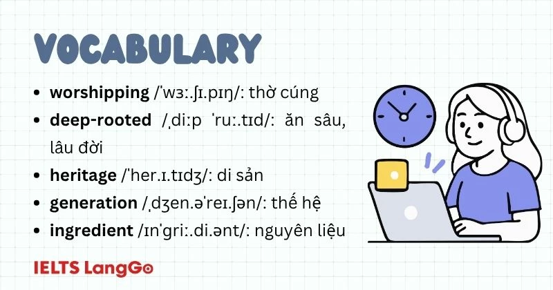 Tiếng Anh 9 Unit 4 Looking back Vocabulary