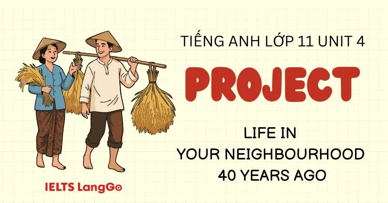 Hướng dẫn Project Unit 4 lớp 9: Life in your neighbourhood 40 years ago