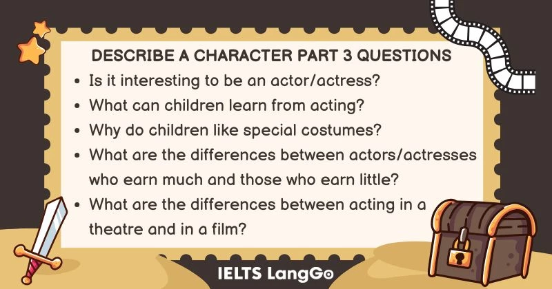 Describe a character in a film or tv show Part 3