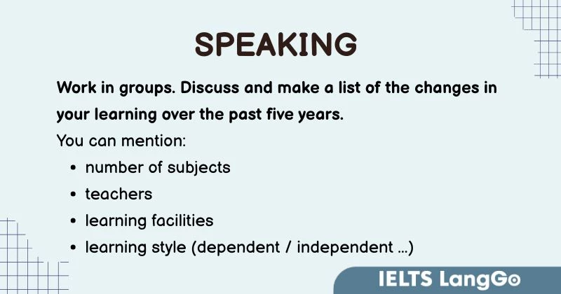 Tiếng Anh lớp 9 Unit 6 Skills 1 Global Success