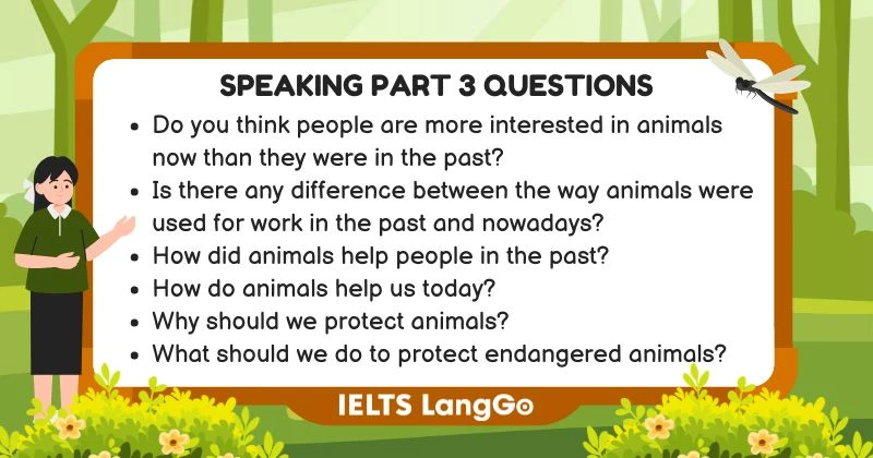 Describe a place where you saw animals Part 3