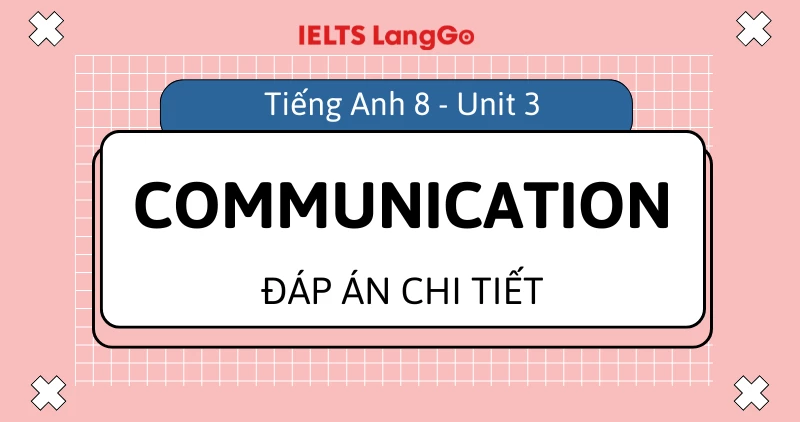 Đáp án Tiếng Anh lớp 8 Unit 3 Communication Global Success chi tiết