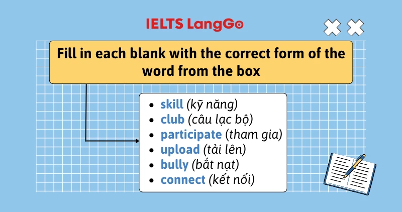 Bài tập 2 Tiếng Anh 8 Unit 3 Looking Back