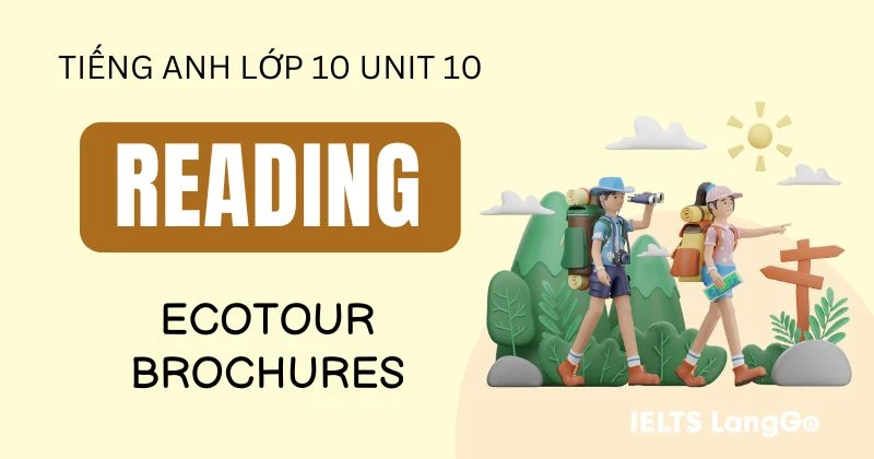 Đáp án phần Reading Unit 10 lớp 10 Global Success: Ecotour brochures