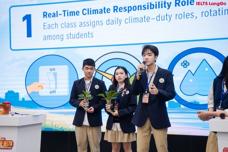 Đội THPT Mỹ Đình trình bày tự tin và có ví dụ minh họa thực tế