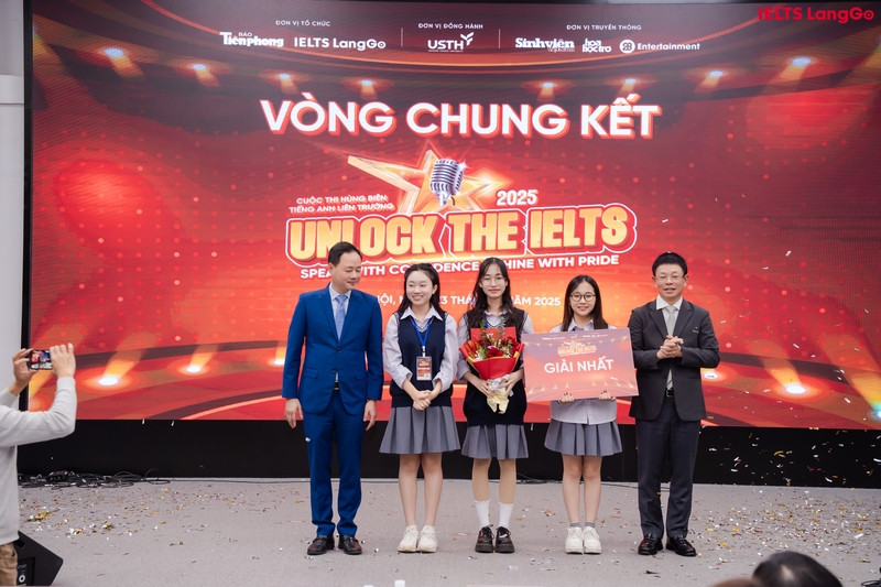 Giải Nhất Unlock The IELTS 2025 thuộc về THPT Hồng Quang (Hải Phòng)