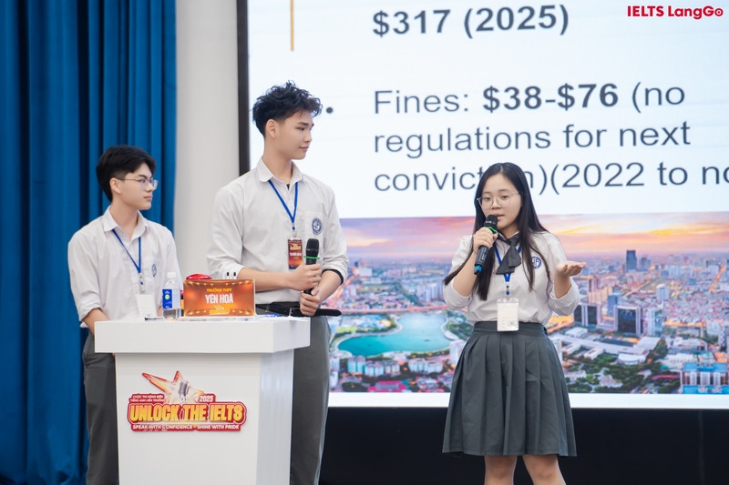 Phần trình bày với số liệu chi tiết từ đội THPT Yên Hòa