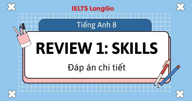 Giải Tiếng Anh 8 Review 1 Skills sách Global Success chi tiết
