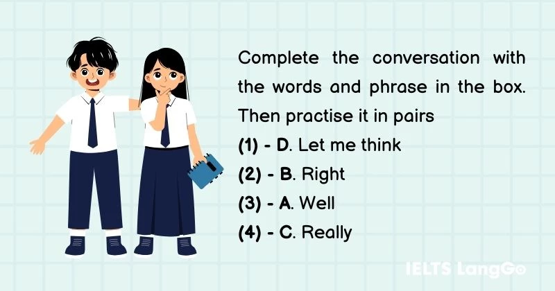 Tiếng Anh lớp 11 Unit 6 Speaking