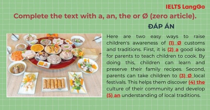 Bài tập 4 Tiếng Anh 8 Unit 5 Looking Back